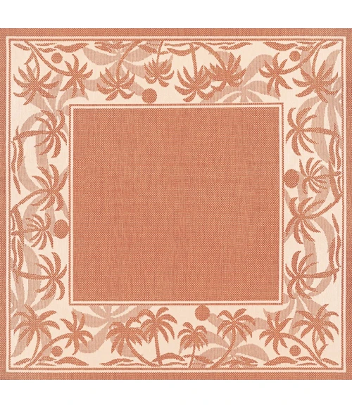 Couristan Recife Island Retreat 8' Runner Terra Cotta/Natural Area Rug