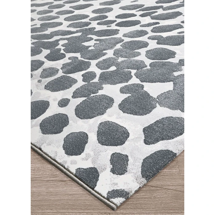 Couristan Marina Grey/Ivory 1261/0505 5 ft. 3 in. X 7 ft. 6 in. Rectangle Rug