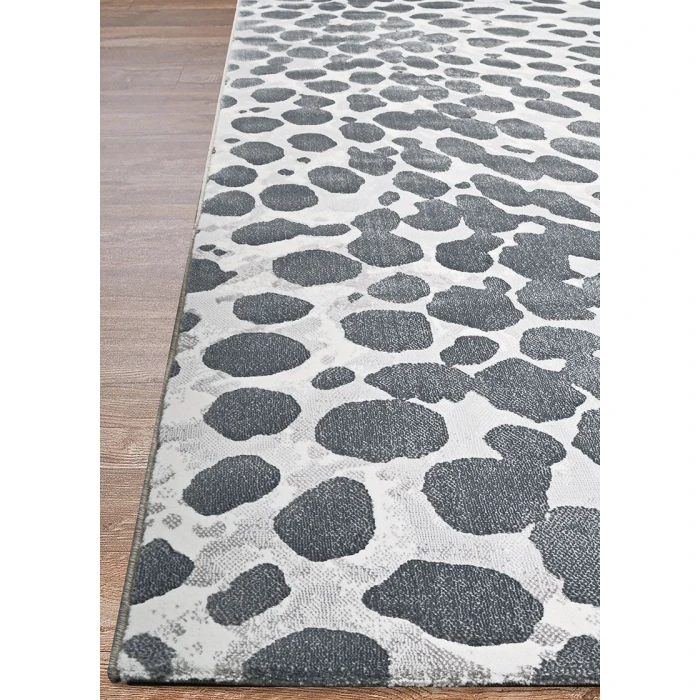 Couristan Marina Grey/Ivory 1261/0505 5 ft. 3 in. X 7 ft. 6 in. Rectangle Rug
