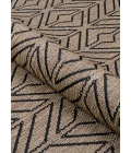 Couristan Recife Driftwood/Black 1318/2550 7 ft. 6 in. X 7 ft. 6 in. Square Rug