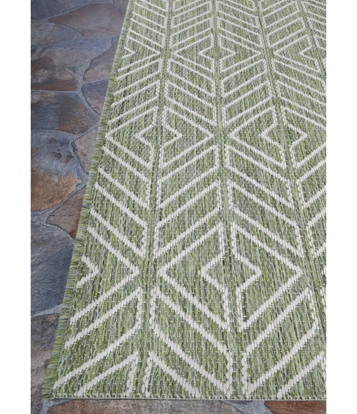 Couristan Recife Sage Leaf/Ivory 1318/4412 2 ft. 3 in. X 11 ft. 9 in. Rectangle Rug