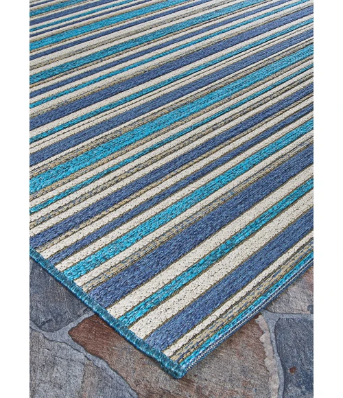 Couristan Cape Brockton 5' x 8' Cobalt/Teal Area Rug