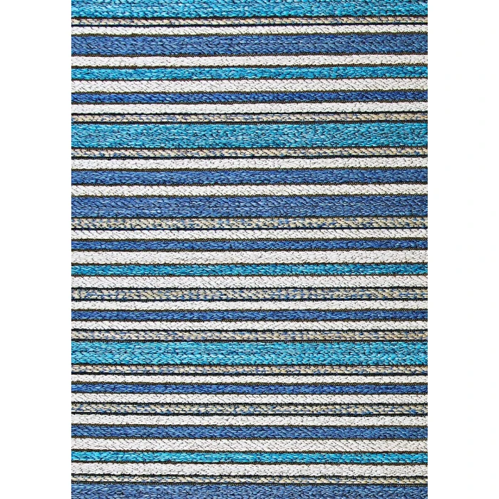 Couristan Cape Brockton 6' x 9' Cobalt/Teal Area Rug