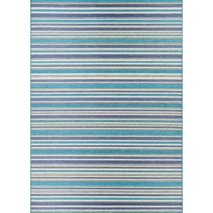 Couristan Cape Brockton 6' x 9' Cobalt/Teal Area Rug