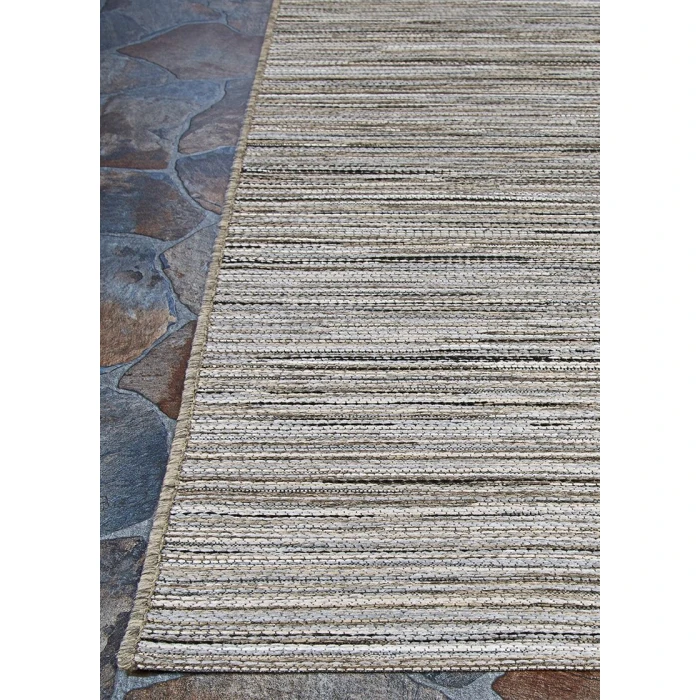 Couristan Cape Hinsdale 6' x 9' Light Brown/Silver Area Rug