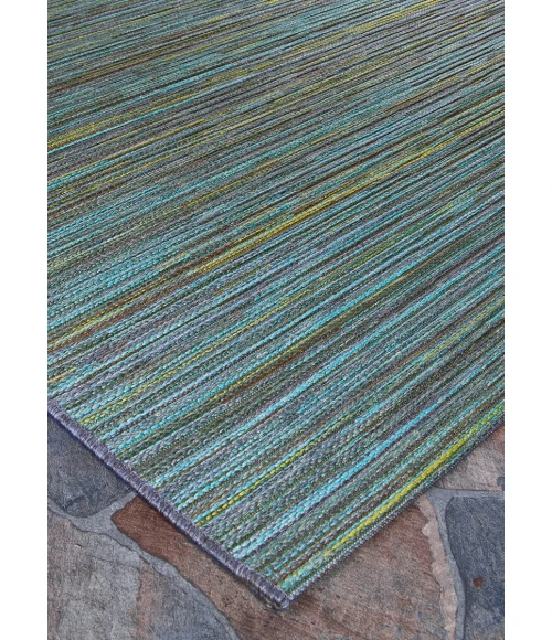 Couristan Cape Hinsdale 8' Runner Teal/Cobalt Area Rug