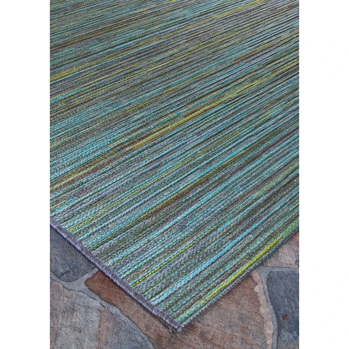 Couristan Cape Hinsdale 6' x 9' Teal/Cobalt Area Rug