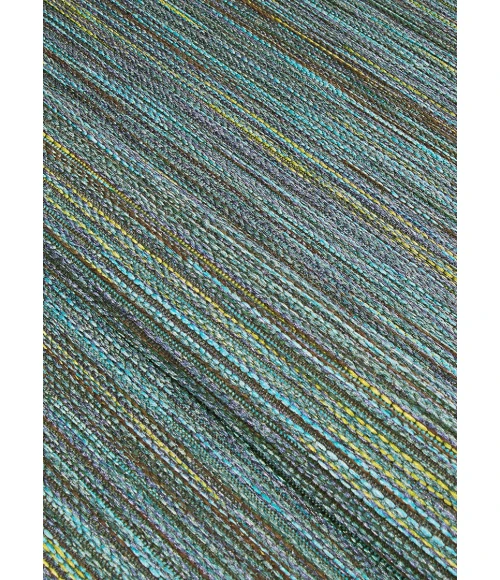Couristan Cape Hinsdale 8' Runner Teal/Cobalt Area Rug