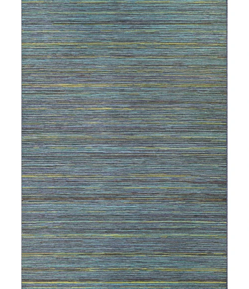Couristan Cape Hinsdale 8' Runner Teal/Cobalt Area Rug