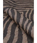 Couristan Recife Zebra 8' Runner Black/Cocoa Area Rug