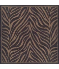 Couristan Recife Zebra 8' Runner Black/Cocoa Area Rug