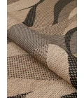 Couristan Recife Seagrass 2' x 4' Natural/Black Area Rug