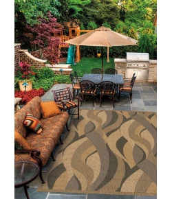 Couristan Recife Seagrass Natural/Black Area Rug 2 ft. X 3 ft. 7 in. Rectangle