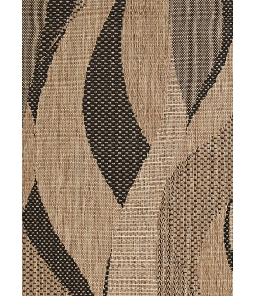 Couristan Recife Seagrass 2' x 4' Natural/Black Area Rug