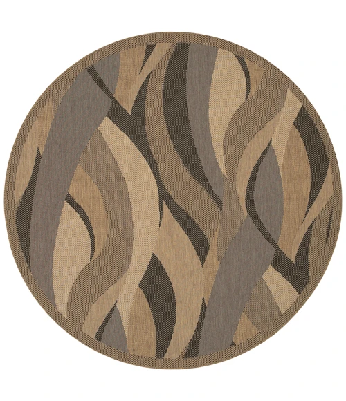 Couristan Recife Seagrass 2' x 4' Natural/Black Area Rug