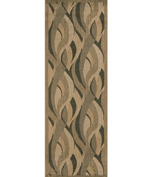 Couristan Recife Seagrass 2' x 4' Natural/Black Area Rug
