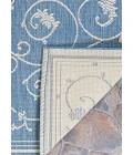 Couristan Recife Veranda Long Runner Champagne/Blue Area Rug