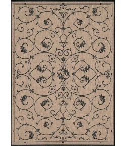 Couristan RECIFE COCOA/BLACK R583_2500 5ft.3in. x 7ft.6in. Rect. Rug