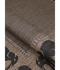 Couristan Recife Elephant 6' x 9' Cocoa/Black Area Rug
