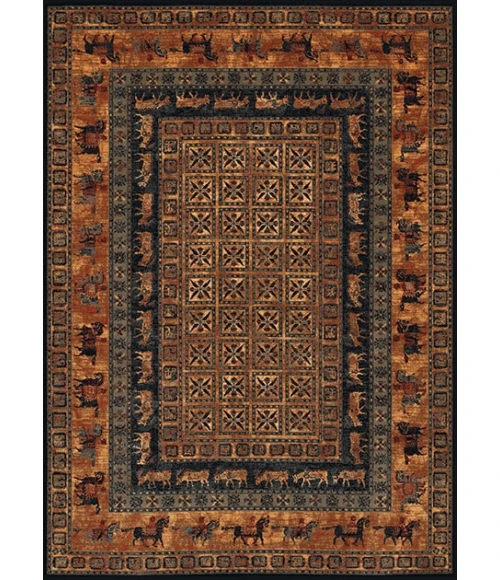Couristan Old World Classic  Pazyrk 8' x 11' Burnished Rust  Area Rug