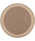 Couristan Recife Wicker Stitch 8' Runner Cocoa/Natural Area Rug