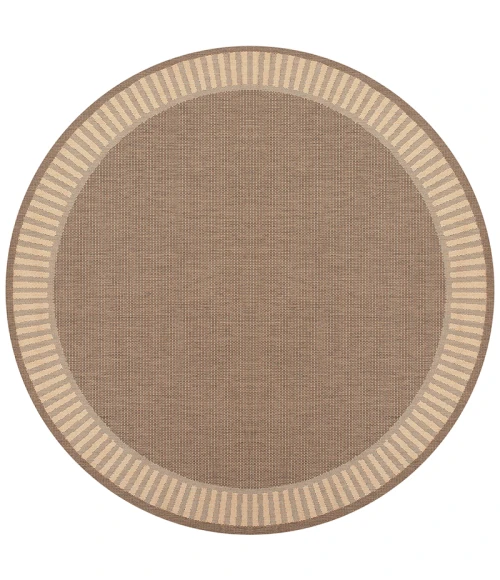 Couristan Recife Wicker Stitch 8' Runner Cocoa/Natural Area Rug