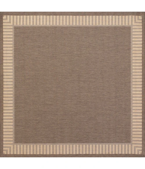 Couristan Recife Wicker Stitch 8' Runner Cocoa/Natural Area Rug