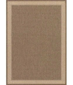 Couristan Recife Wicker Stitch Cocoa/Natural Area Rug 2 ft. 3 in. X 7 ft. 10 in. Rectangle