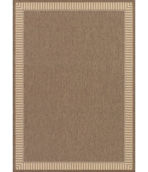 Couristan Recife Wicker Stitch 8' Runner Cocoa/Natural Area Rug