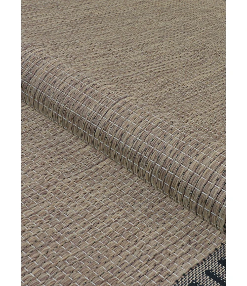 Couristan Recife Cocoa/Black 1681/2500 2 ft. 3 in. X 11 ft. 9 in. Rectangle Rug