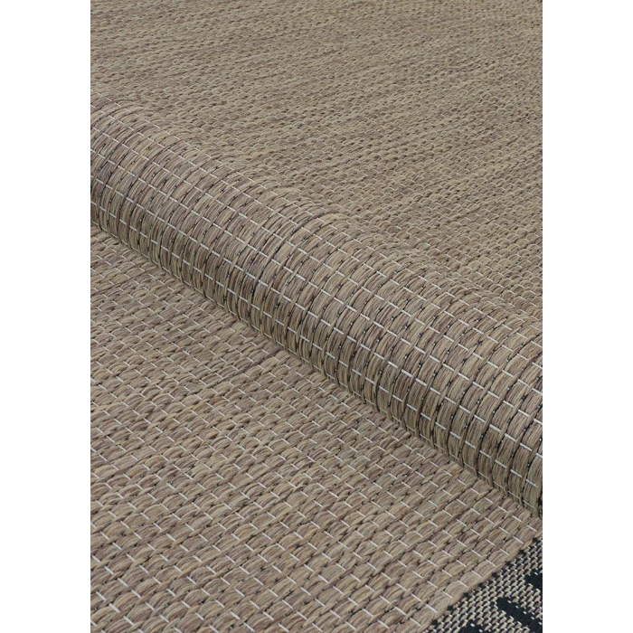 Couristan Recife Cocoa/Black 1681/2500 2 ft. 3 in. X 7 ft. 10 in. Rectangle Rug