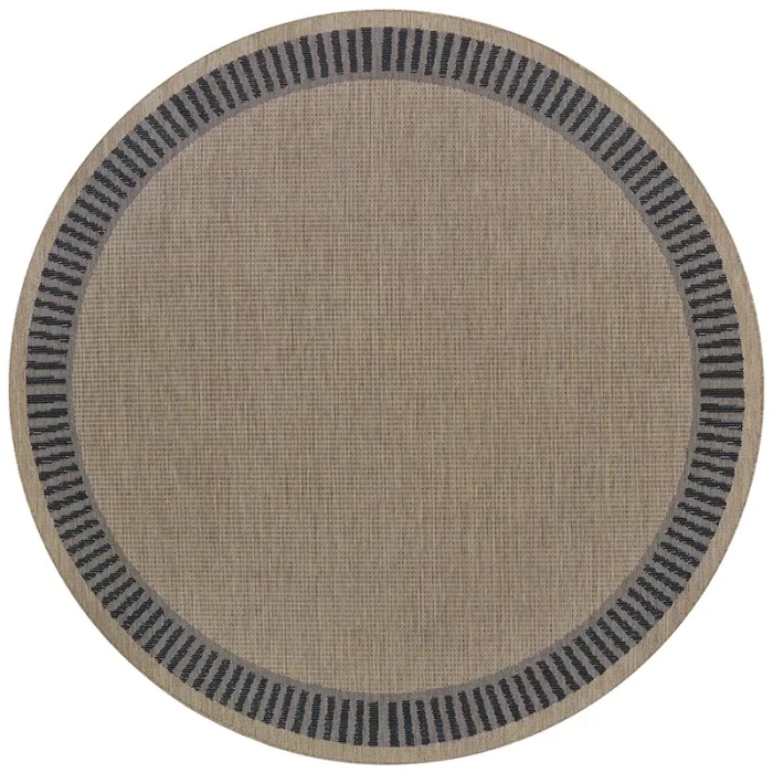 Couristan RECIFE COCOA/BLACK R681_2500 7ft.6in. x 10ft.9in. Rect. Rug