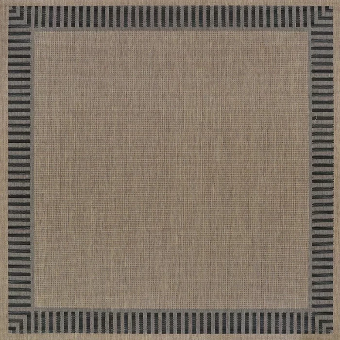 Couristan RECIFE COCOA/BLACK R681_2500 7ft.6in. x 10ft.9in. Rect. Rug