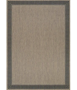 Couristan Recife Cocoa/Black 1681/2500 2 ft. 3 in. X 7 ft. 10 in. Rectangle Rug