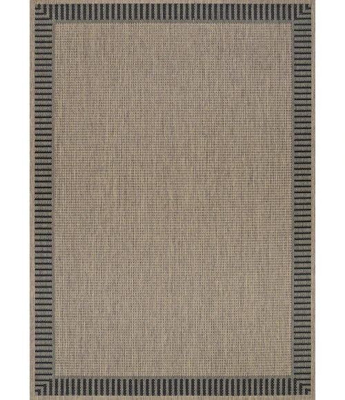 Couristan Recife Cocoa/Black 1681/2500 2 ft. 3 in. X 11 ft. 9 in. Rectangle Rug