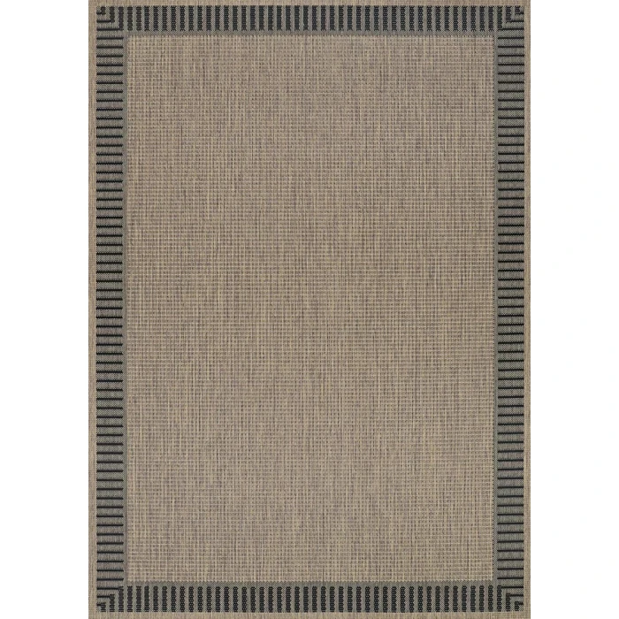 Couristan RECIFE COCOA/BLACK R681_2500 7ft.6in. x 10ft.9in. Rect. Rug
