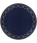 Couristan Recife Rope Knot Square Ivory/Indigo Area Rug