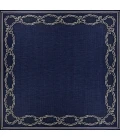 Couristan Recife Rope Knot Square Ivory/Indigo Area Rug