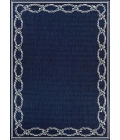 Couristan Recife Rope Knot Square Ivory/Indigo Area Rug