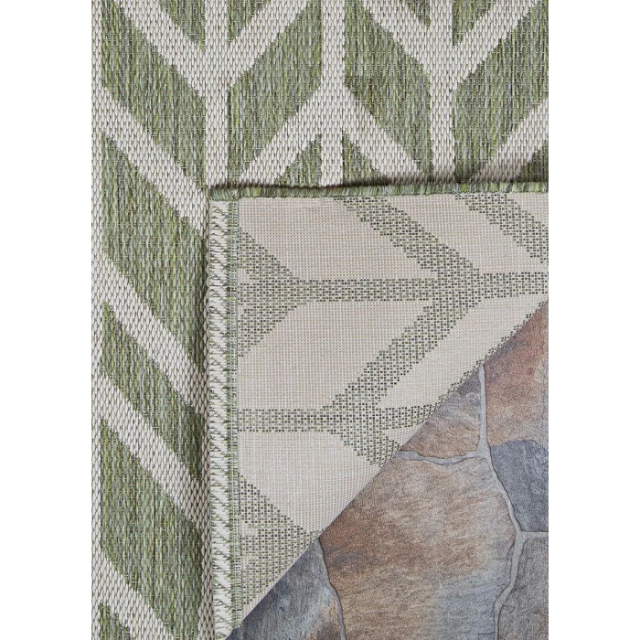 Couristan Recife Garden Key Long Runner Sage/Champagne Area Rug