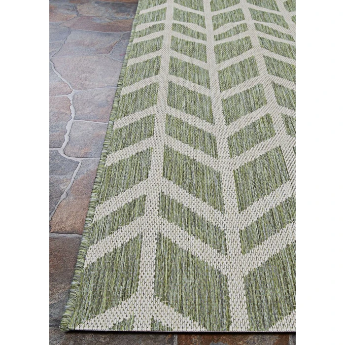 Couristan Recife Garden Key Long Runner Sage/Champagne Area Rug