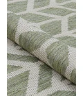 Couristan Recife Garden Key 8' Runner Sage/Champagne Area Rug