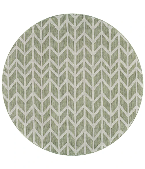 Couristan Recife Garden Key 8' Runner Sage/Champagne Area Rug