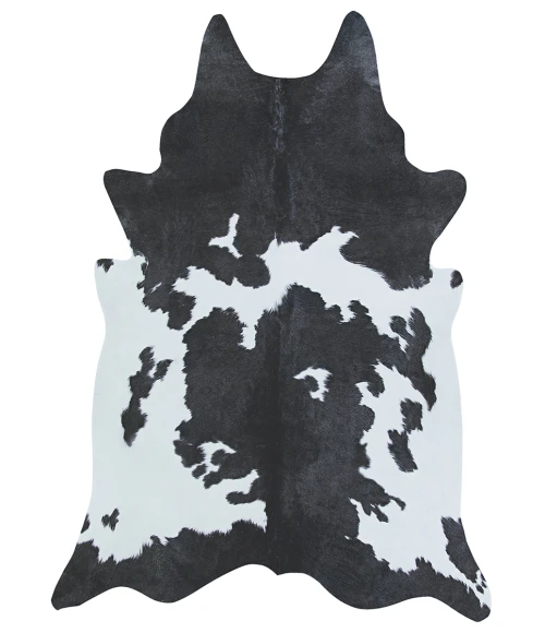 Couristan Prairie Hides Larvik 5' x 7' Ivory-Black Area Rug