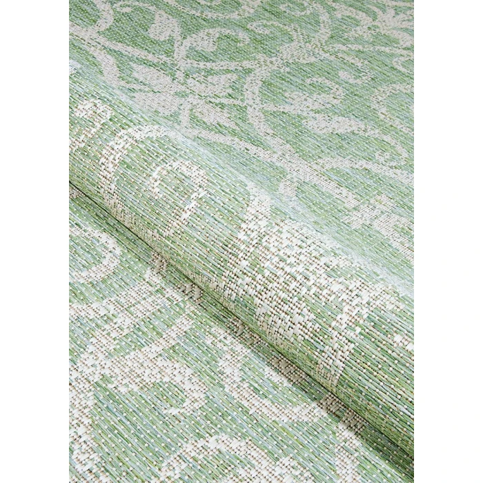 Couristan Monaco Summer Quay 8' Runner Ivory/Light Green Area Rug