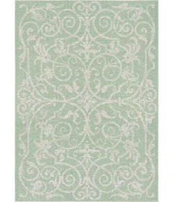Couristan Monaco Summer Quay Ivory/Lt Green Area Rug 5 ft. 10 in. X 9 ft. 2 in. Rectangle