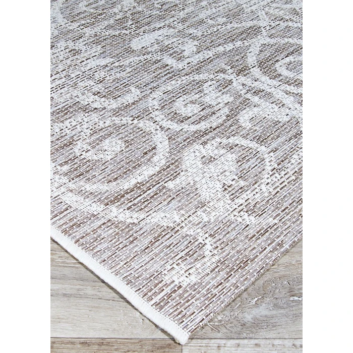Couristan Monaco Summer Quay 8' Runner Cocoa/Natural Area Rug