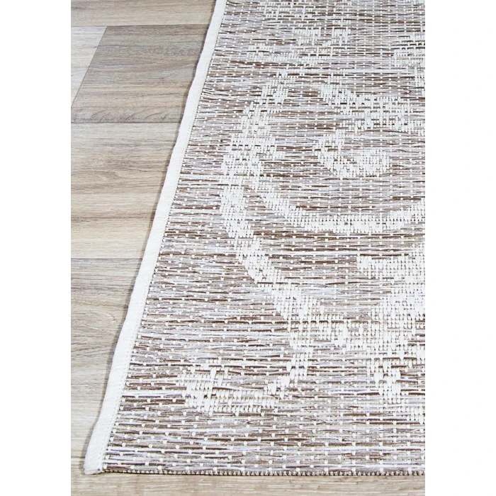Couristan Monaco Summer Quay 8' Runner Cocoa/Natural Area Rug
