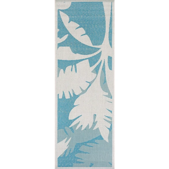 Couristan Monaco Coastal Floral 6' x 9' Ivory/Turquoise Area Rug