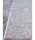 Couristan Monte Carlo Palmette 8' Runner Grey/Ivory Area Rug
